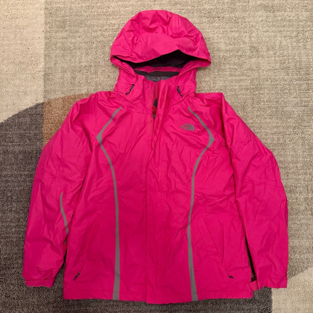 The North Face - Triclimate 3-in-1 Fuchsia Hooded Jacket - XL